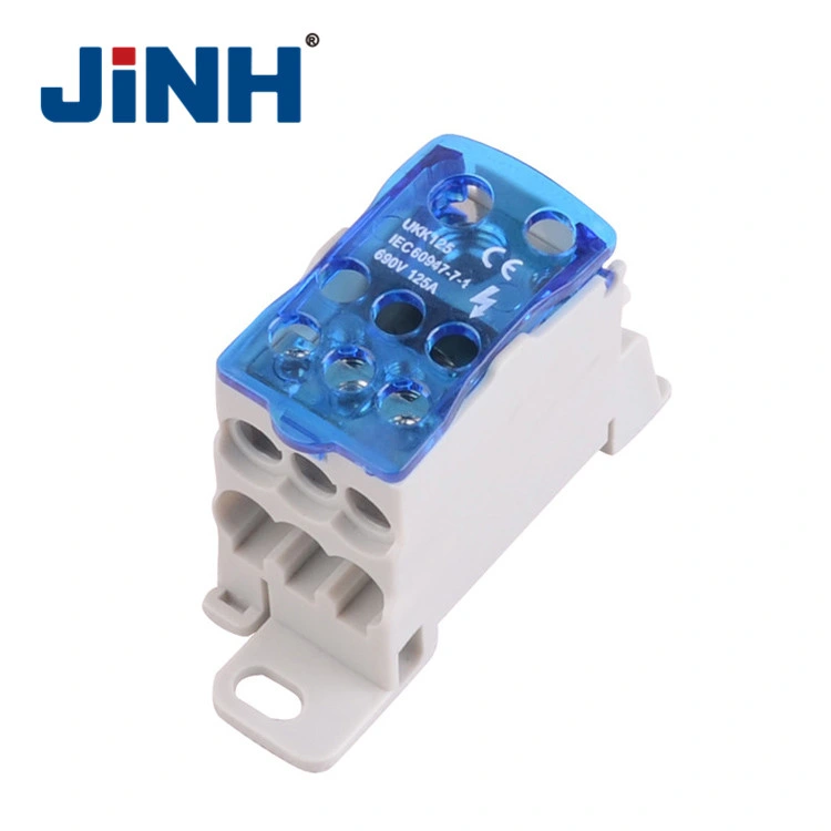 Unipolar Compact Ukk Al /Cu Power Distribution Busbar Terminal Block